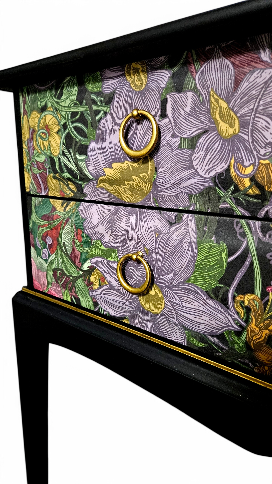 Luxury Vintage Sideboard/ Chest of Drawers with Timorous Beasties Berkeley Blooms