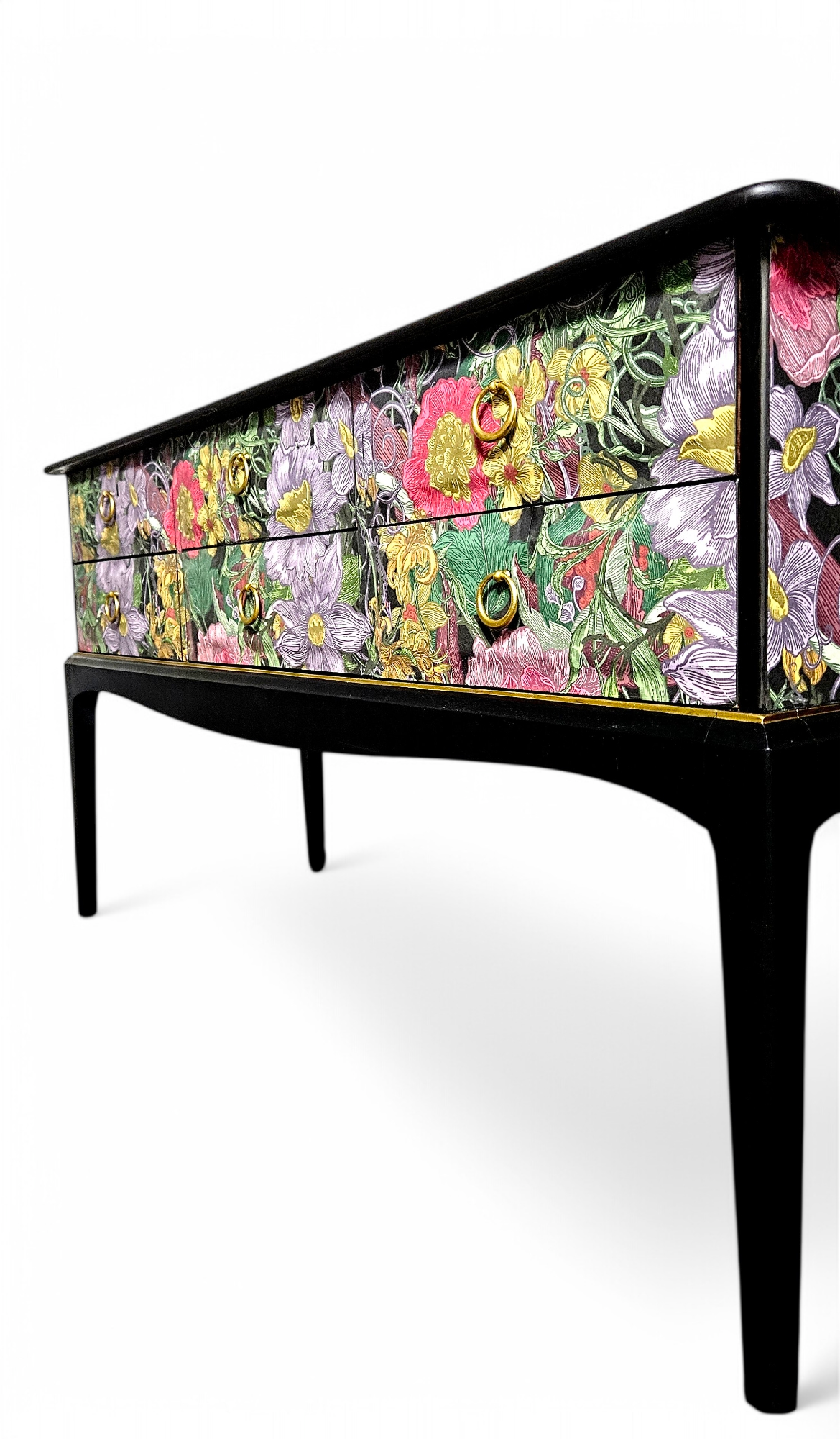 Luxury Vintage Sideboard/ Chest of Drawers with Timorous Beasties Berkeley Blooms