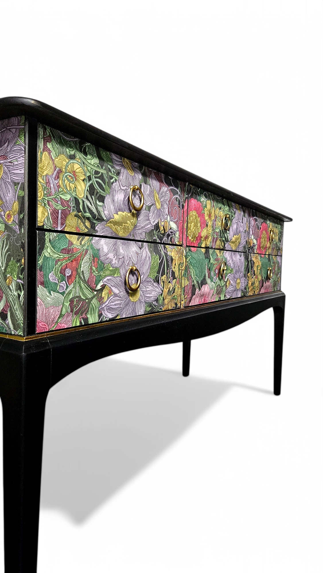 Luxury Vintage Sideboard/ Chest of Drawers with Timorous Beasties Berkeley Blooms